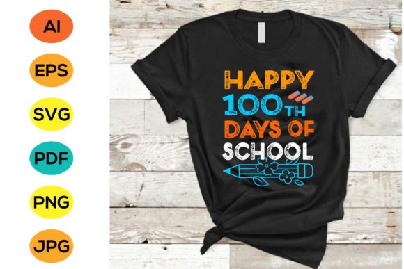 100 Day of School T-shirt Graphics