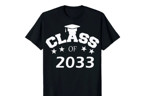 Class of 2033 T-shirt: Graphics and Print Templates for Creative Projects