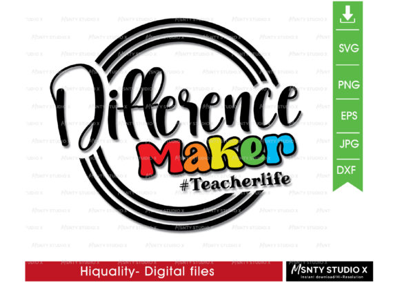Difference Maker Svg, Teacher Life Svg