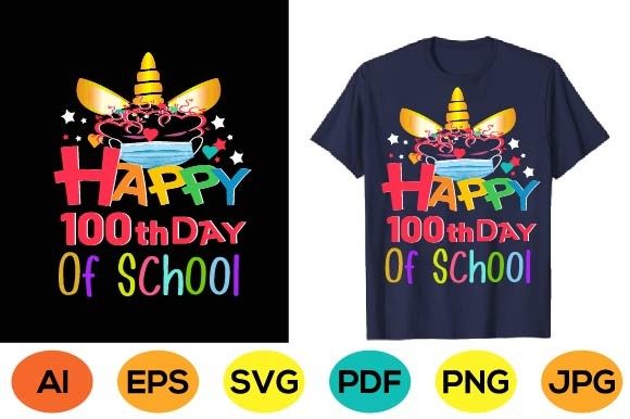 HAPPY 100 DAY T-SHIRT DESIGN