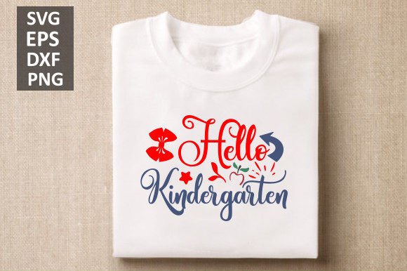 Hello Kindergarten Svg Design: Graphics and Crafts for Branding