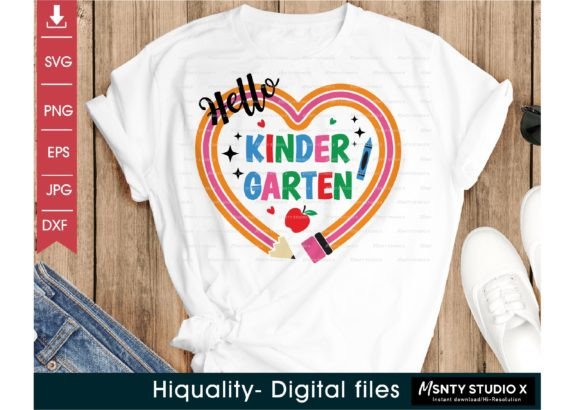 Hello Kindergarten Svg, Graphics and Crafts