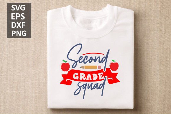 Second Grade Squad Svg Design: Graphics for Crafts and Content